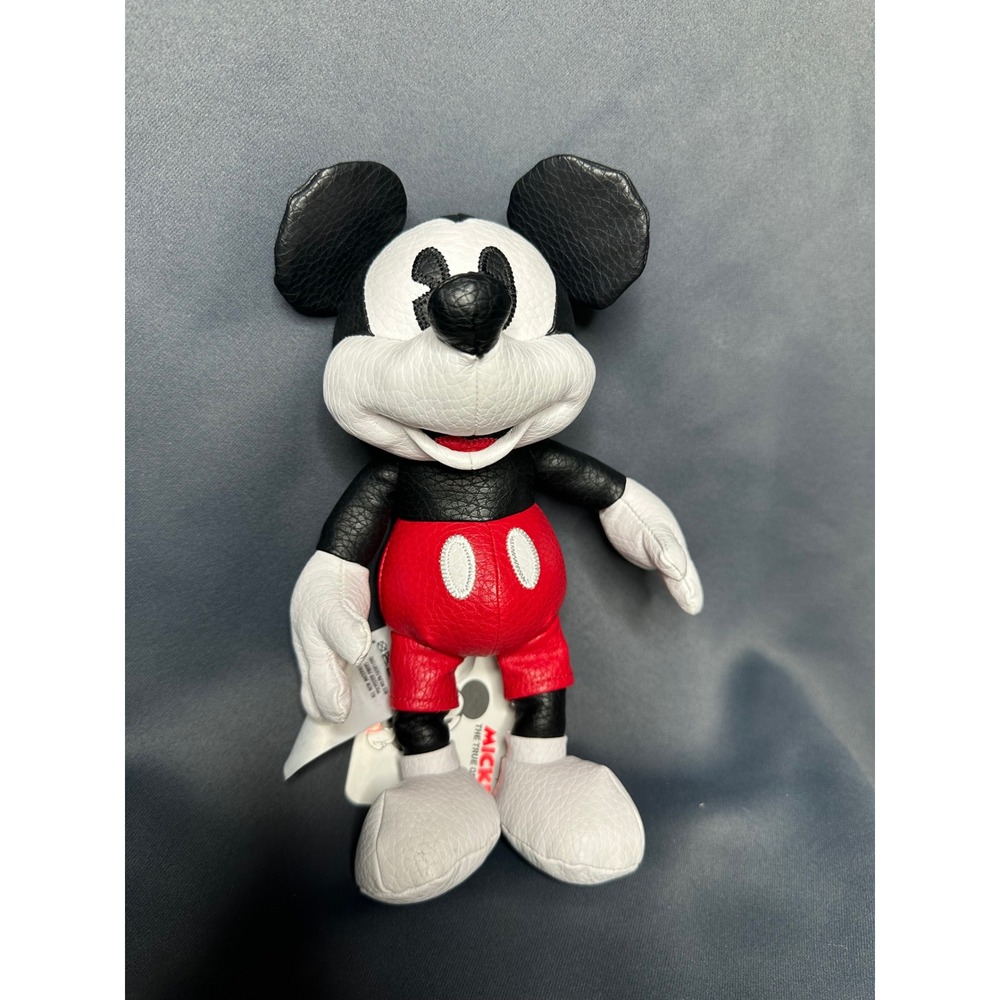 Disney Mickey Mouse The True Original Faux Leather Plush Doll 10.5 Inch NWT